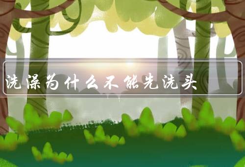 洗澡为什么不能先洗头