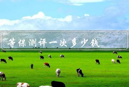 等保测评一次多少钱