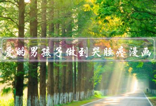 把可爱的男孩子做到哭腰疼漫画