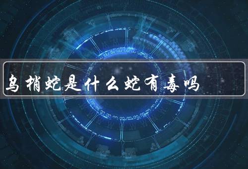 乌梢蛇是什么蛇有毒吗