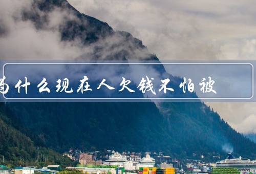为什么现在人欠钱不怕被