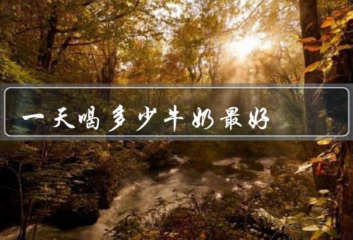一天喝多少牛奶最好