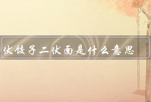 头伏饺子二伏面是什么意思，平安度夏补充营养（三伏烙饼摊鸡蛋）
