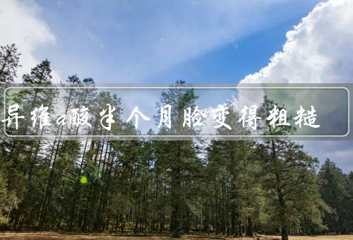 吃异维a酸半个月脸变得粗糙
