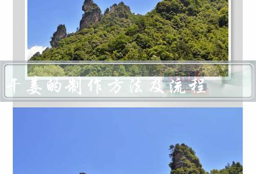 干姜的制作方法及流程