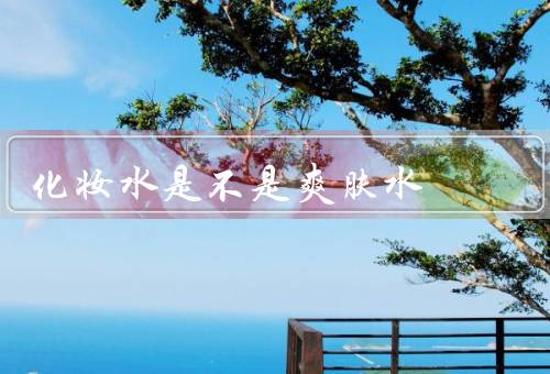 化妆水是不是爽肤水