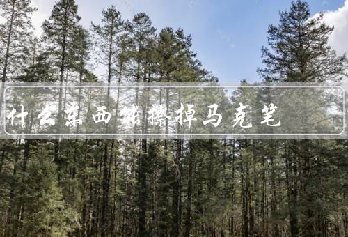 什么东西能擦掉马克笔