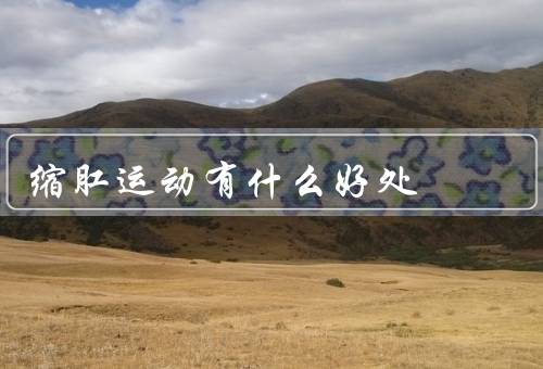 缩肛运动有什么好处