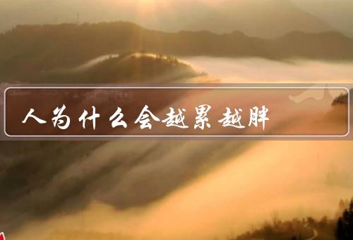 人为什么会越累越胖