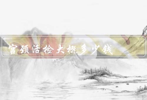 宫颈活检大概多少钱