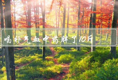 喝补气血中药胖了10斤