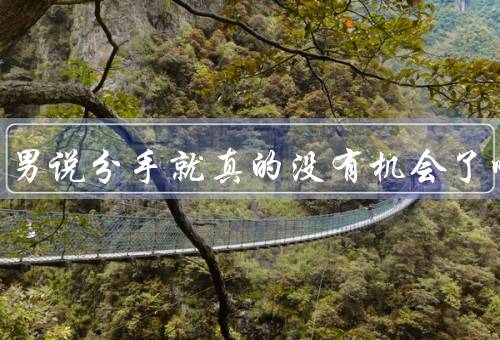 处女座男说分手就真的没有机会了吗