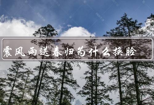 于震风雨送春归为什么换脸