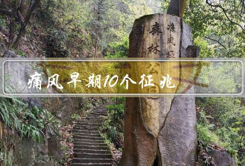 痛风早期10个征兆