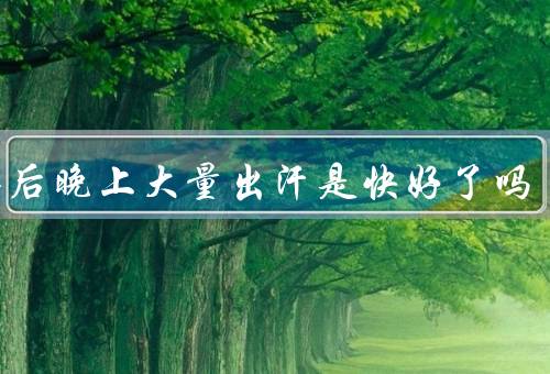 感染后晚上大量出汗是快好了吗