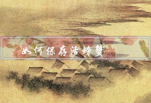 如何保存活螃蟹
