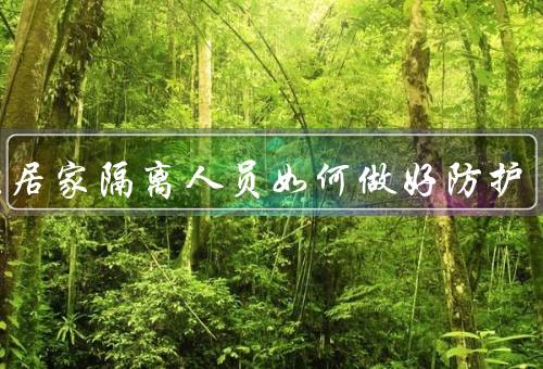 阳性居家隔离人员如何做好防护