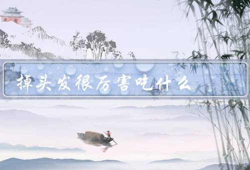 掉头发很厉害吃什么