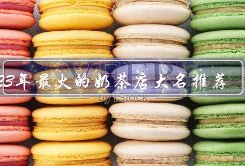 2023年最火的奶茶店大名推荐