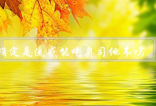 不确定是流感能吃奥司他韦吗
