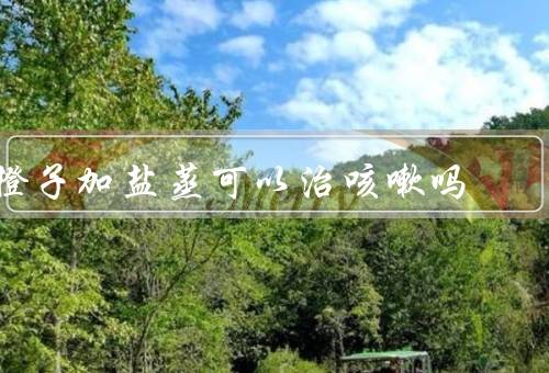 橙子加盐蒸可以治咳嗽吗