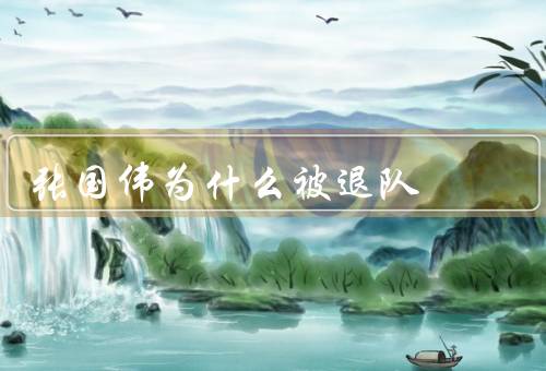 张国伟为什么被退队