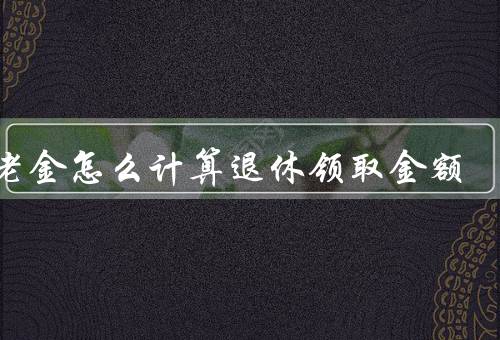 养老金怎么计算退休领取金额