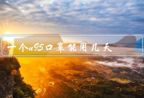 一个n95口罩能用几天