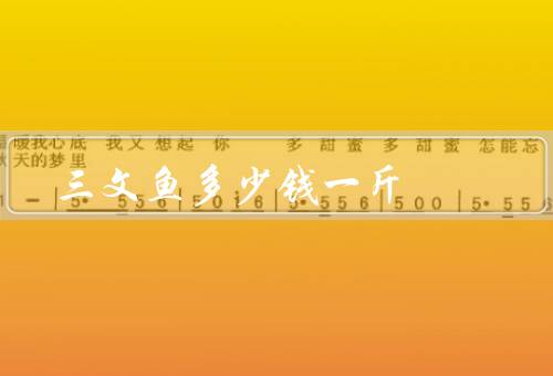 三文鱼多少钱一斤