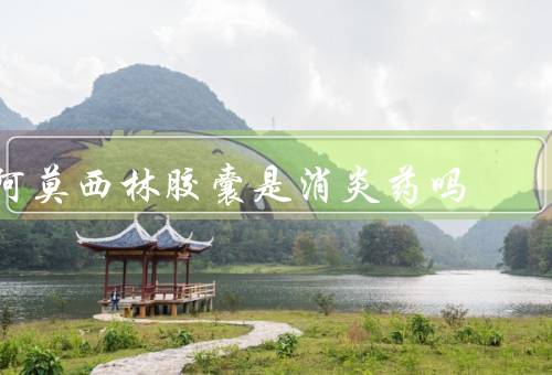 阿莫西林胶囊是消炎药吗