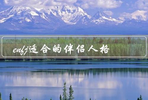 enfj适合的伴侣人格