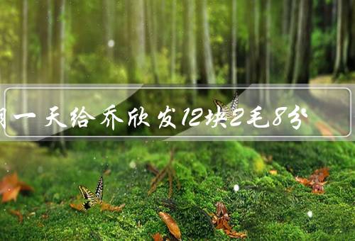 胡一天给乔欣发12块2毛8分