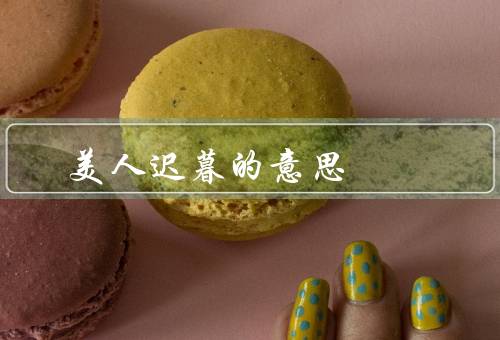 美人迟暮的意思