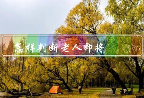 怎样判断老人即将