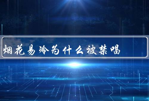 烟花易冷为什么被禁唱
