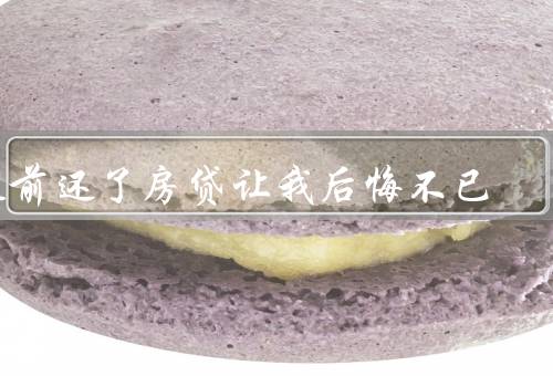 提前还了房贷让我后悔不已