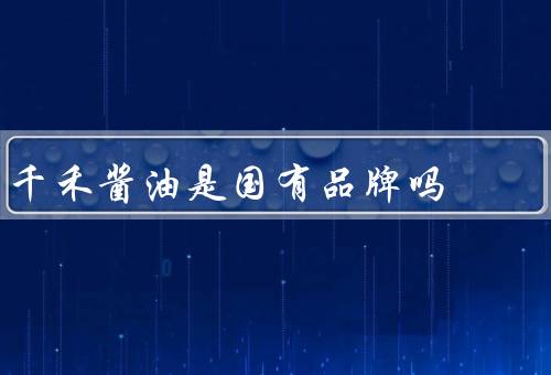 千禾酱油是国有品牌吗，是四川省的民企（0添加酱油放心吃）