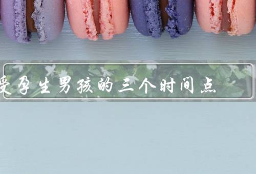 受孕生男孩的三个时间点