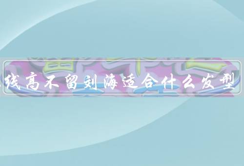 发际线高不留刘海适合什么发型