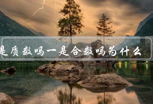 一是质数吗一是合数吗为什么