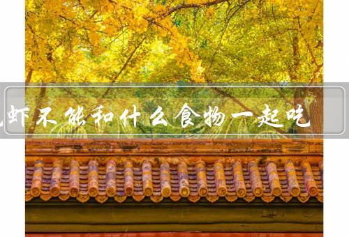 吃虾不能和什么食物一起吃