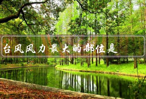 台风风力最大的部位是