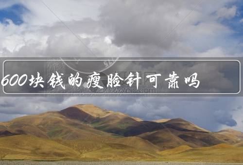 600块钱的瘦脸针可靠吗