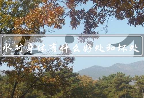 喝茶水对身体有什么好处和坏处