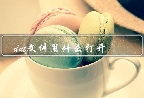 dat文件用什么打开