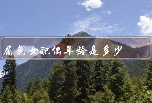 属兔女配偶年龄是多少