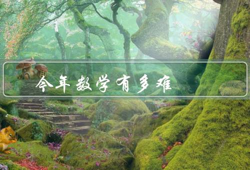 今年数学有多难