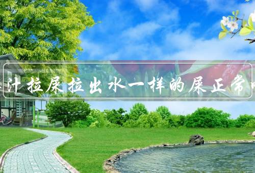 喝西梅汁拉屎拉出水一样的屎正常吗