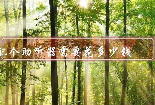 配个助听器需要花多少钱，不是越贵越好（适合自己才是最好的）