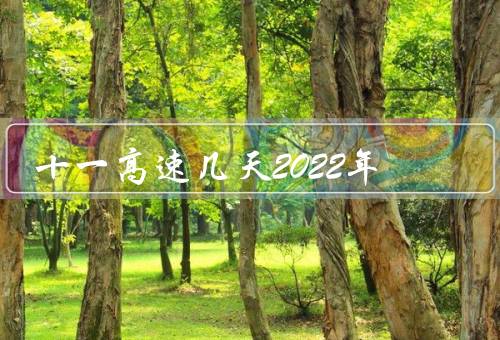 十一高速几天2022年